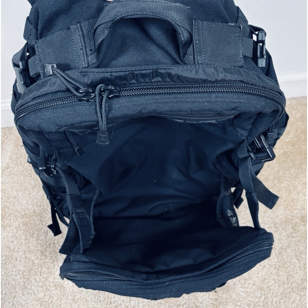 5.11 Tactical Rush 72 2.0 Black Nylon 55L MOLLE Backpack 72hr Pack - Picture 4 of 16